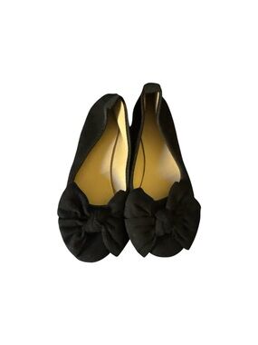 Black Bow Ballet Flats - Women's Classic Slip-On
